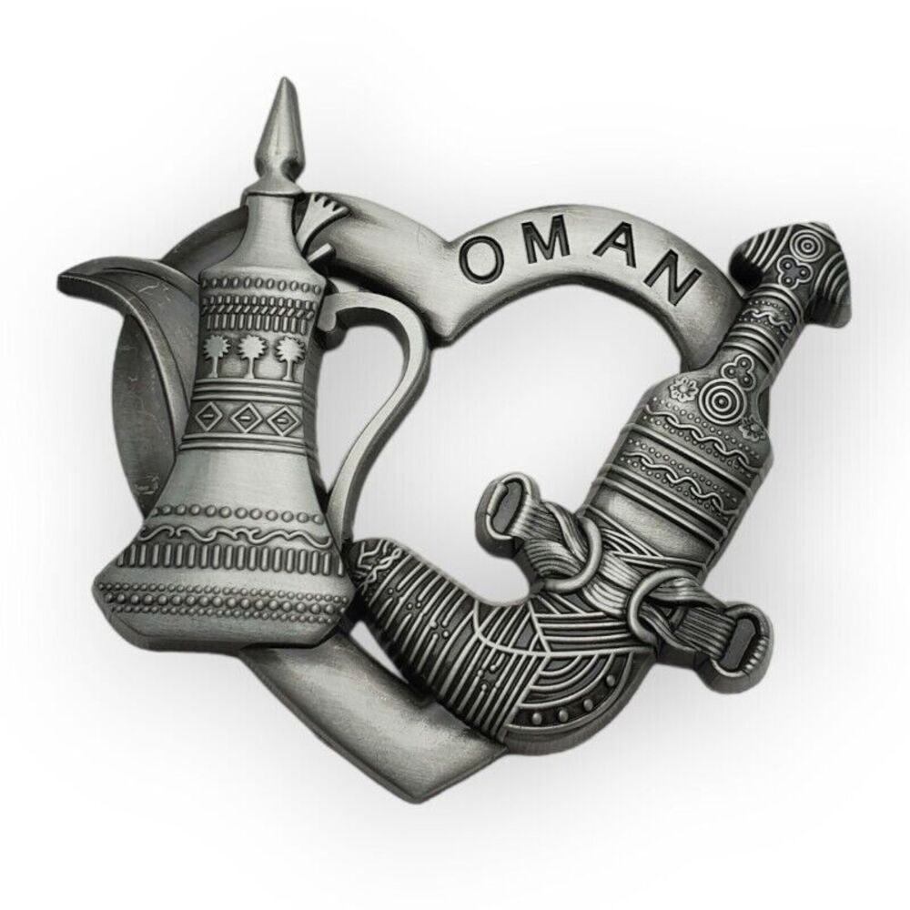 Omani Dagger Khanjar Oman Metal Refrigerator Fridge Magnet Travel Souvenir Craft